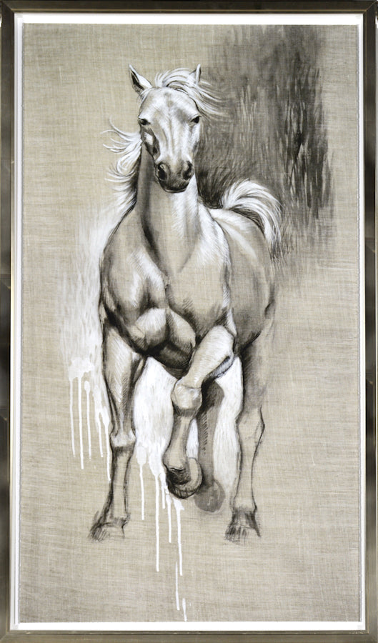 Freedom Run III — nature and landscape fine art print in neutral tones at Laurie Yapp Home