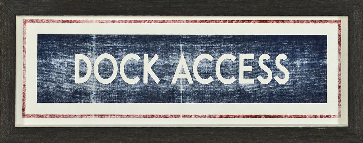 Sign – Dock Access wall art