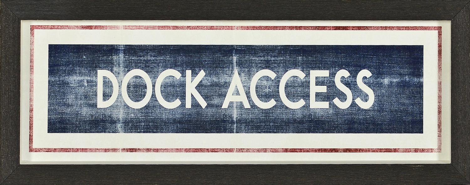 Sign – Dock Access wall art