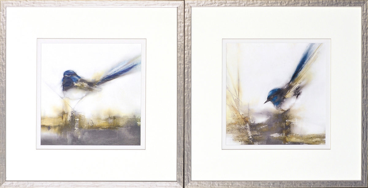Little Blue S/2 — nature and landscape fine art print in cool tones at Laurie Yapp Home