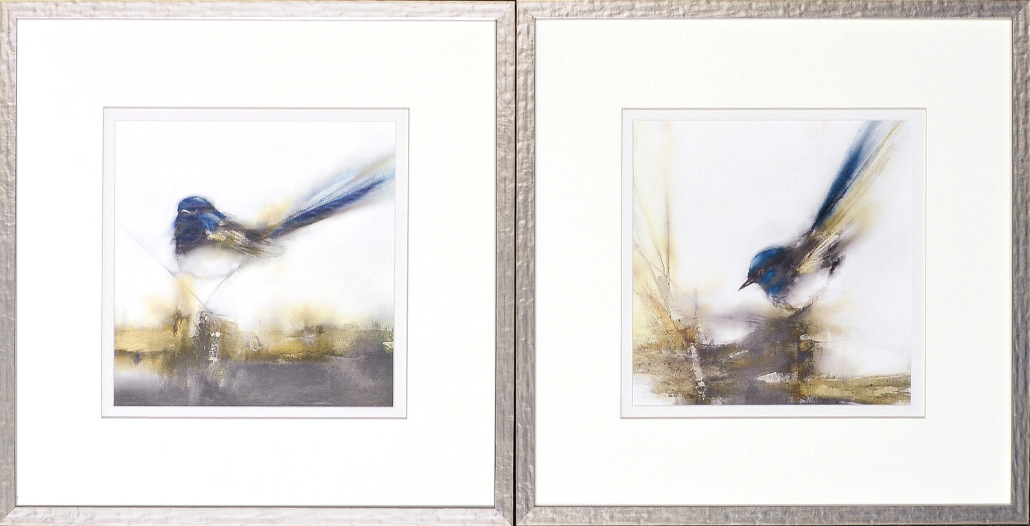 Little Blue S/2 — nature and landscape fine art print in cool tones at Laurie Yapp Home
