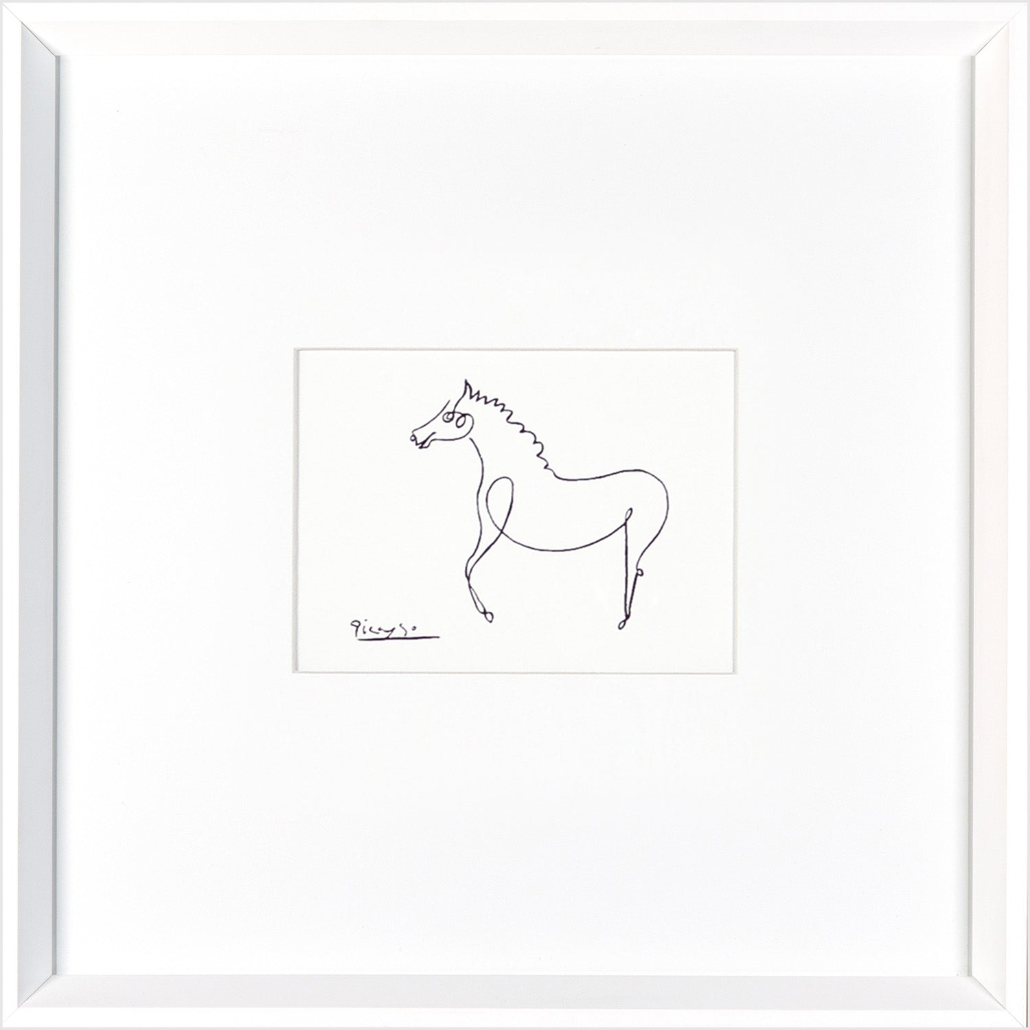 Picasso – Horse — nature and landscape fine art print shown from another angle