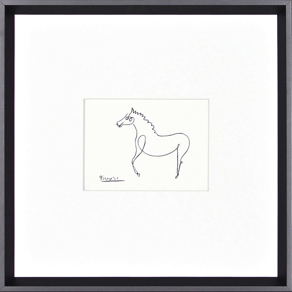 Picasso – Horse — nature and landscape fine art print in neutral tones at Laurie Yapp Home