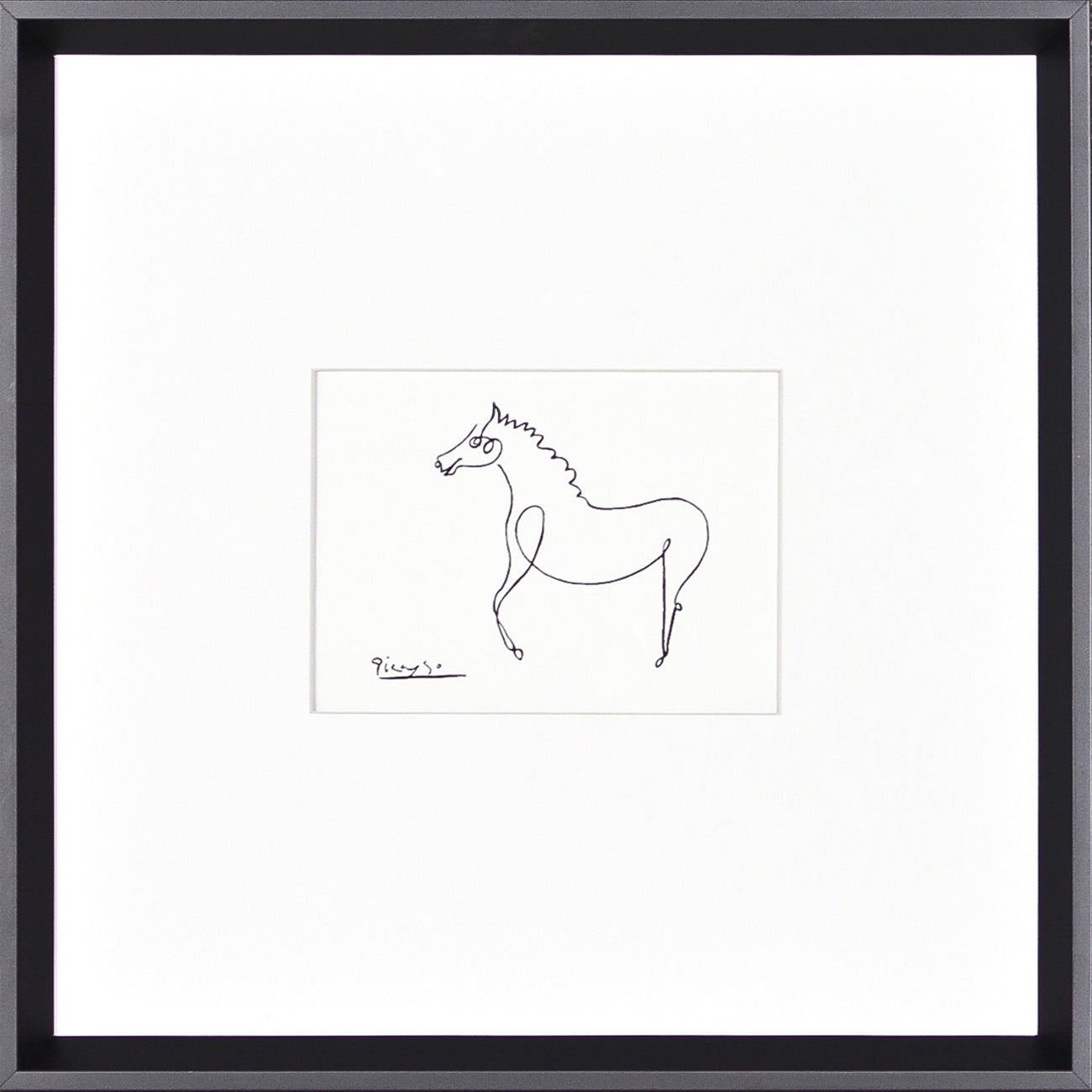 Picasso – Horse — nature and landscape fine art print in neutral tones at Laurie Yapp Home