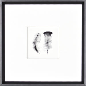 Watercolor Feathers — nature and landscape fine art print in neutral tones at Laurie Yapp Home
