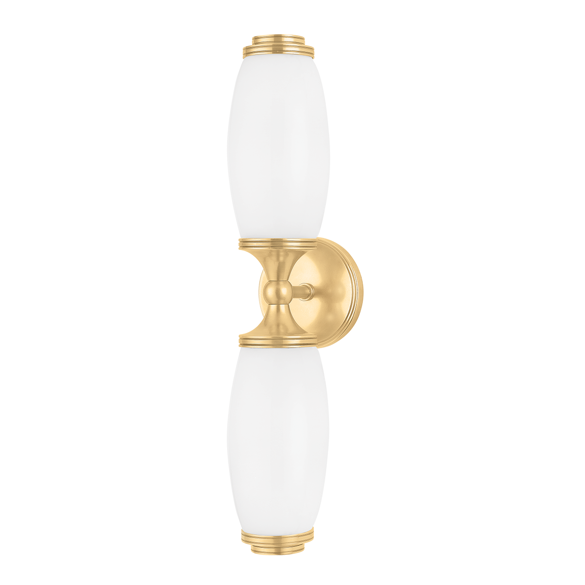 Brooke Wall Sconce in aged brass — a Hudson Valley wall sconce for bathrooms, hallways, and living rooms at Laurie Yapp Home.