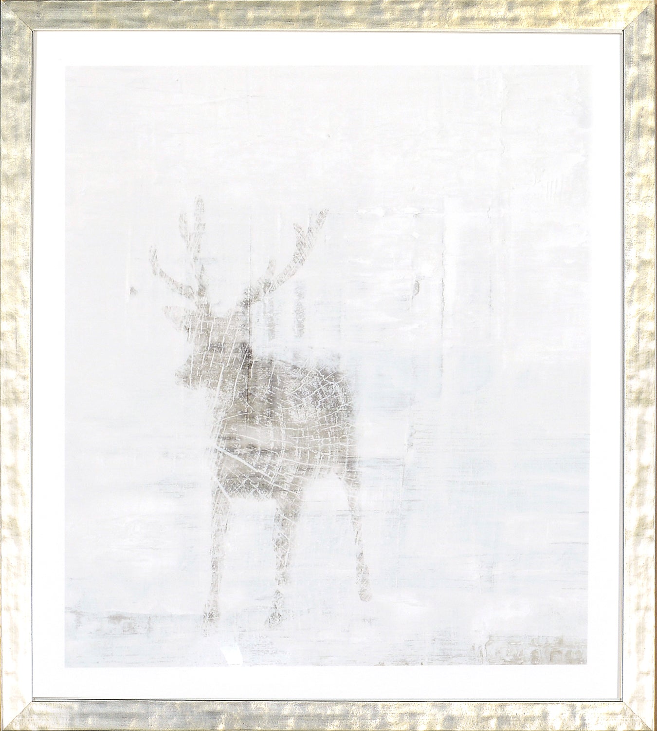 Deer Silhouettes – Taupe V — nature and landscape fine art print in neutral tones at Laurie Yapp Home