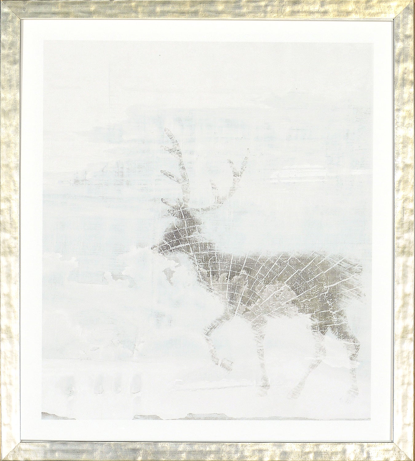 Deer Silhouettes – Taupe VI — nature and landscape fine art print in neutral tones at Laurie Yapp Home