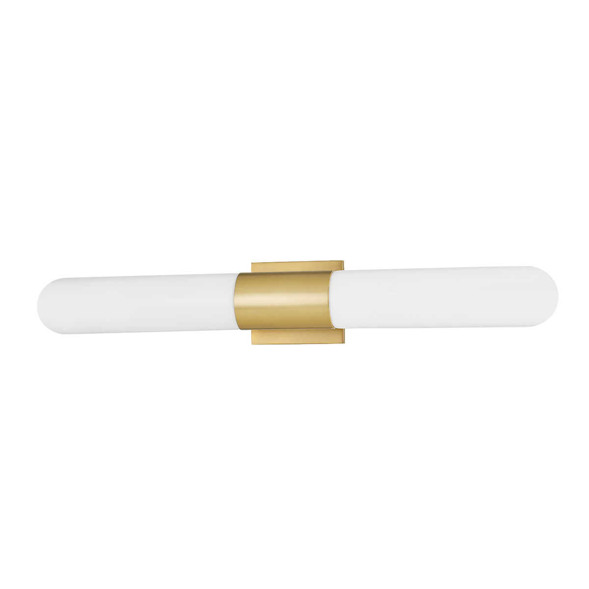 Carlin Wall Sconce 4.5" x 27" in aged brass — a Hudson Valley wall sconce for bathrooms, hallways, and living rooms at Laurie Yapp Home.