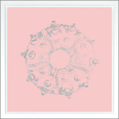 38,75 × 38,75 po – Rose, Dorure - Argent