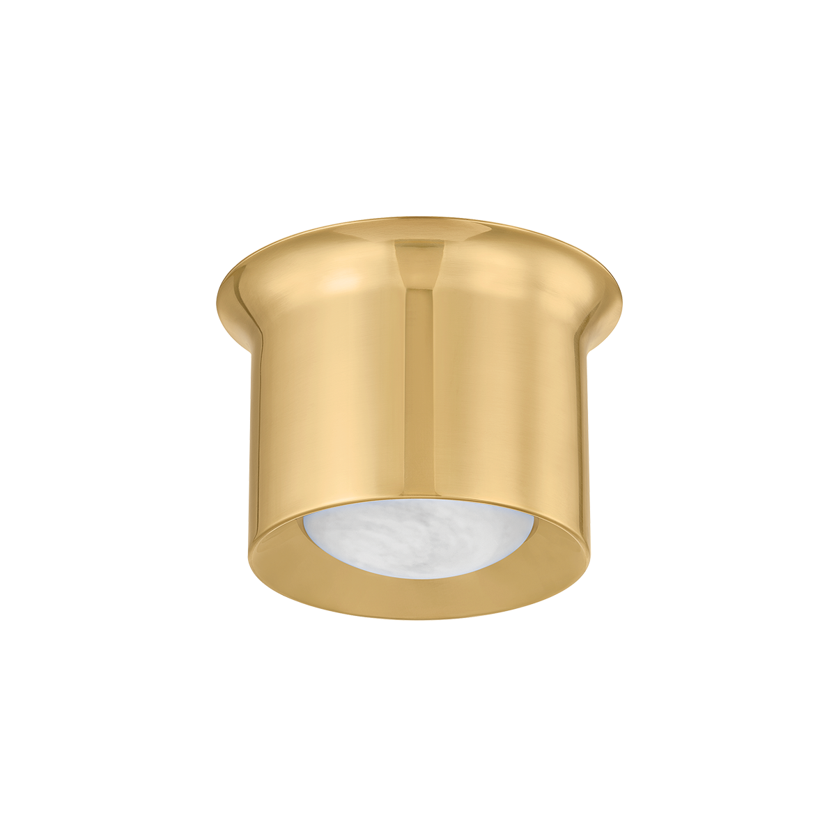 Noxon Flush Mount 7" in aged brass — a Hudson Valley flush mount for hallways, bedrooms, and entryways at Laurie Yapp Home.