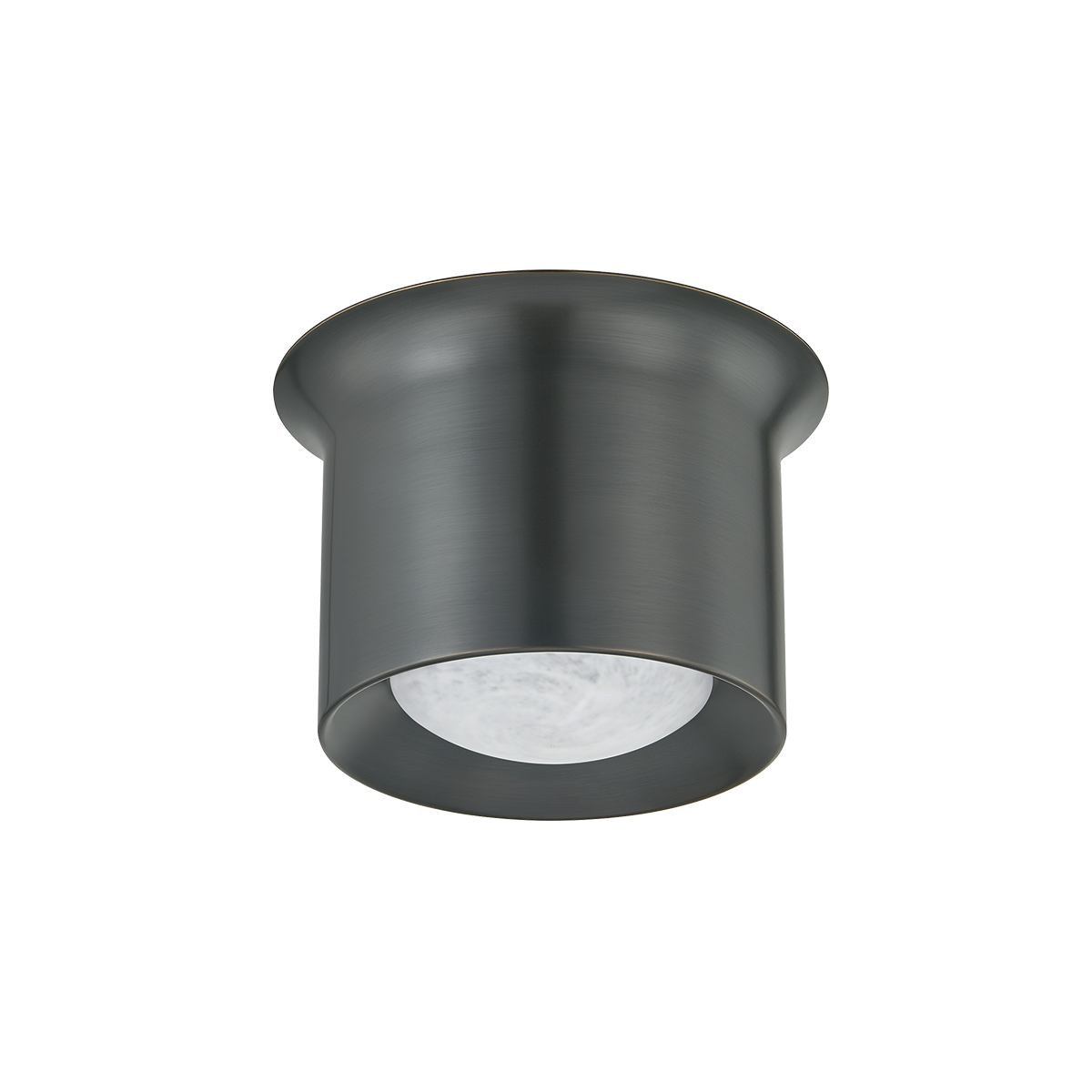 Noxon Flush Mount 7" in dark bronze shown from a second angle to highlight the shade profile and mounting canopy.