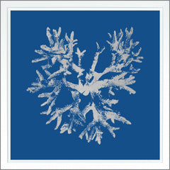 38,75 × 38,75 po – Bleu foncé, Dorure - Argent