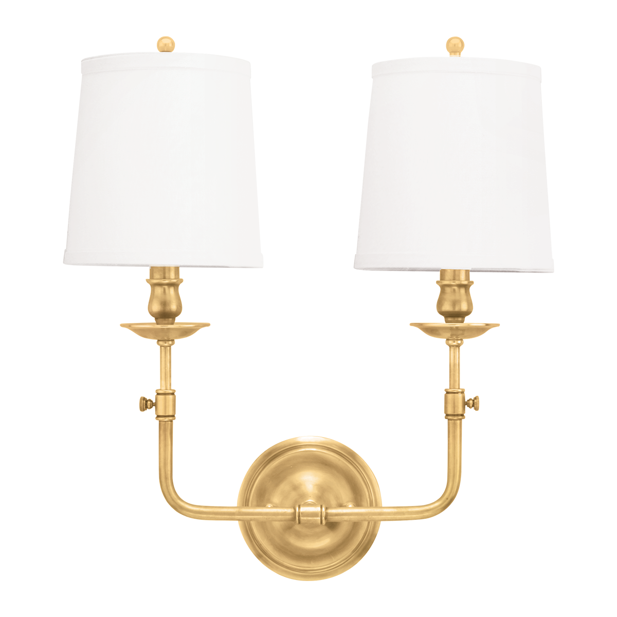 Logan Wall Sconce 16" in aged brass — a Hudson Valley wall sconce for bathrooms, hallways, and living rooms at Laurie Yapp Home.