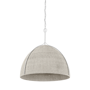 Woodlawn Pendant 28.5" shown from a second angle to highlight the shade shape and metal detail.