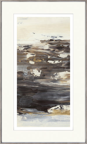 No Attachment II wall art featuring abstract brown and gold tones with a textured design