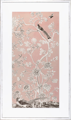 Blush Chinoiserie I — nature and landscape fine art print in pastel tones at Laurie Yapp Home