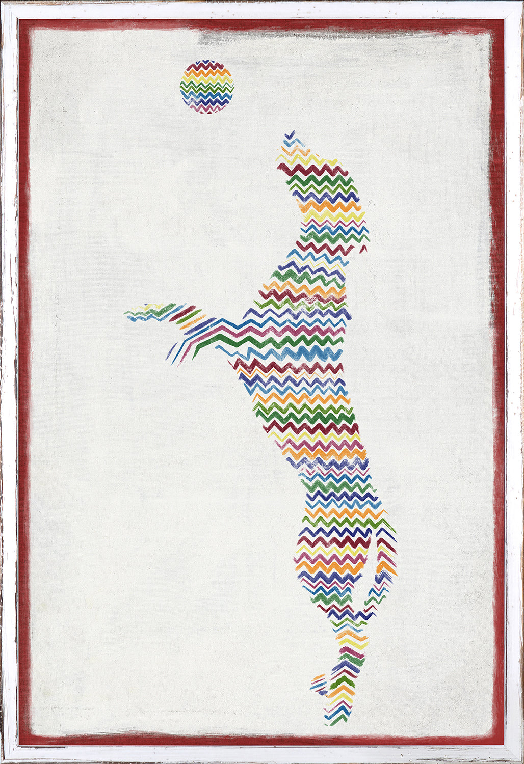 Wag Zag II — nature and landscape fine art print in bold primary tones at Laurie Yapp Home