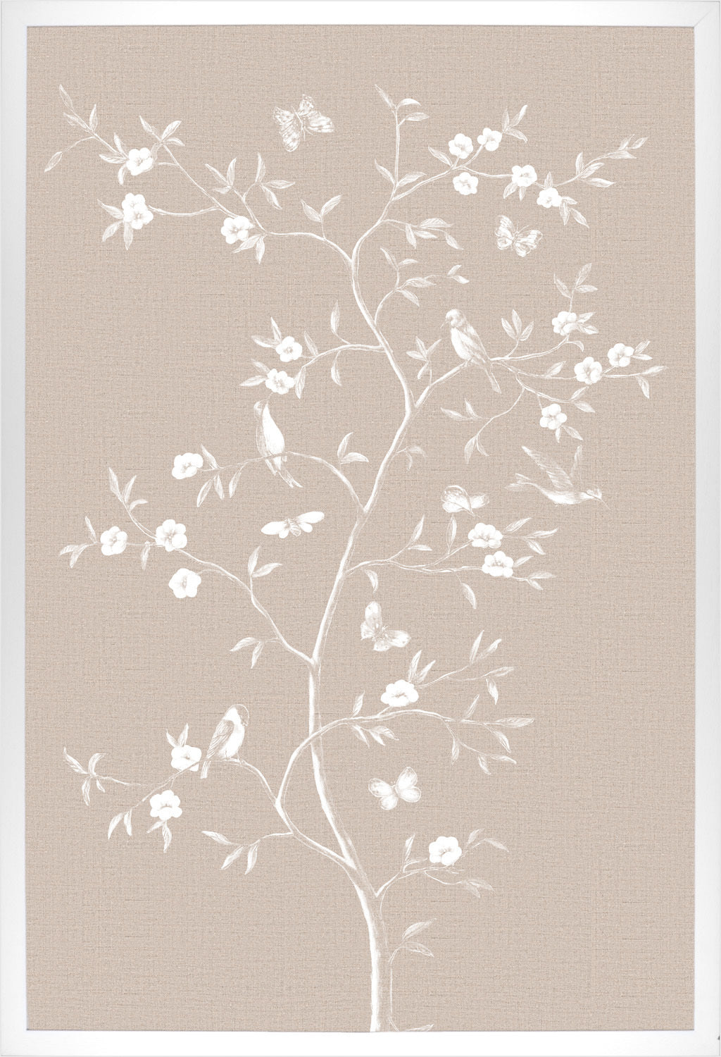 Linen Sanctuary I framed art print