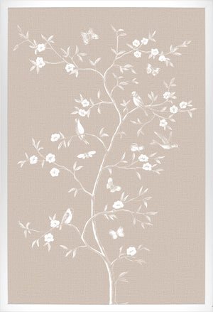 Linen Sanctuary I framed art print