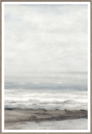 Seascape Near Heijst – Triptych — nature and landscape fine art print in cool tones at Laurie Yapp Home