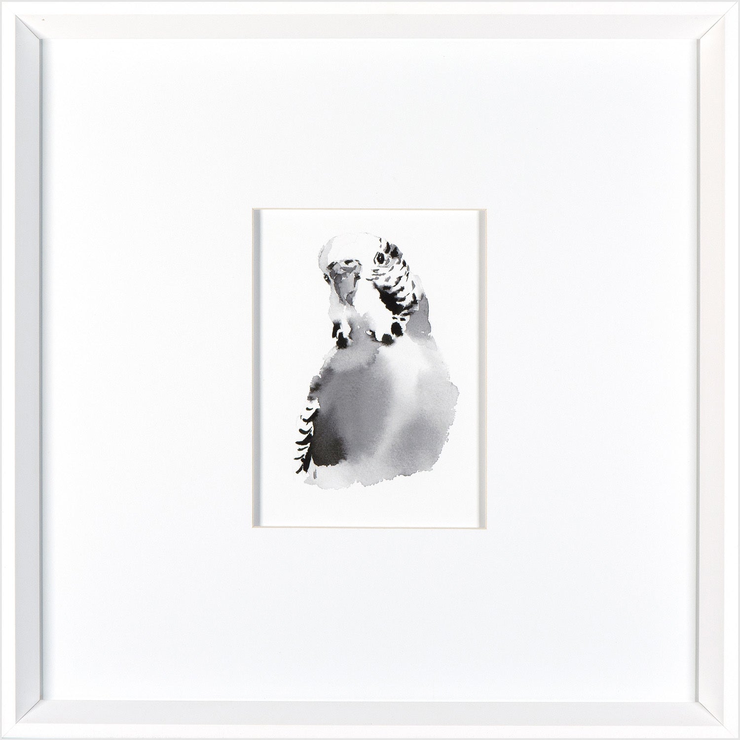 Budgie Bird — nature and landscape fine art print in neutral tones at Laurie Yapp Home