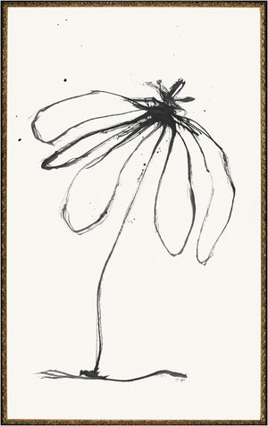 Flower Gesture I framed art print