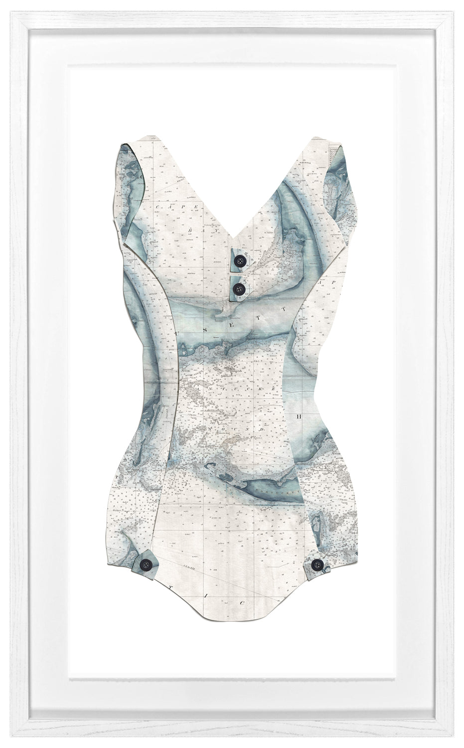 front view of CAPE COD – SWIM CUTOUT I luxury Artwork