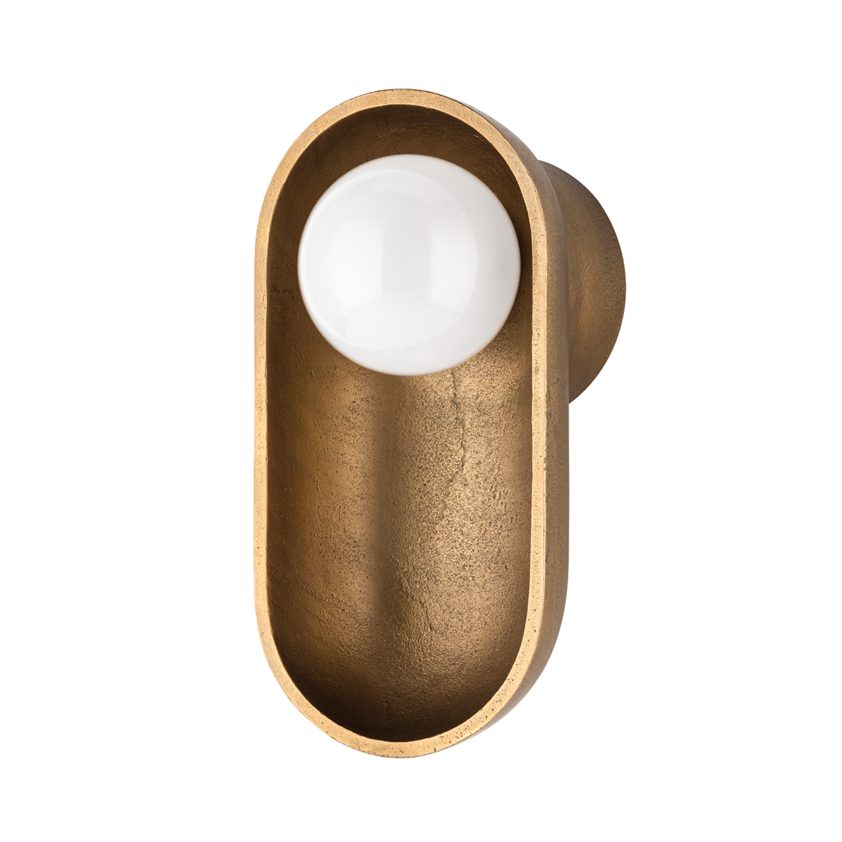 Nathan Wall Sconce in aged brass — a Hudson Valley wall sconce for bathrooms, hallways, and living rooms at Laurie Yapp Home.