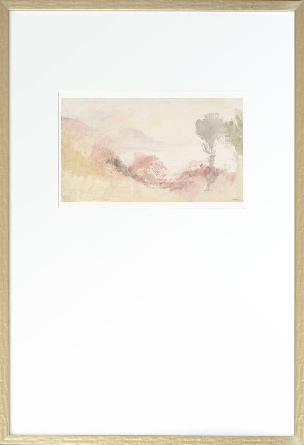 Turner Scapes – Blush IV wall art featuring soft pink and beige tones in a framed design