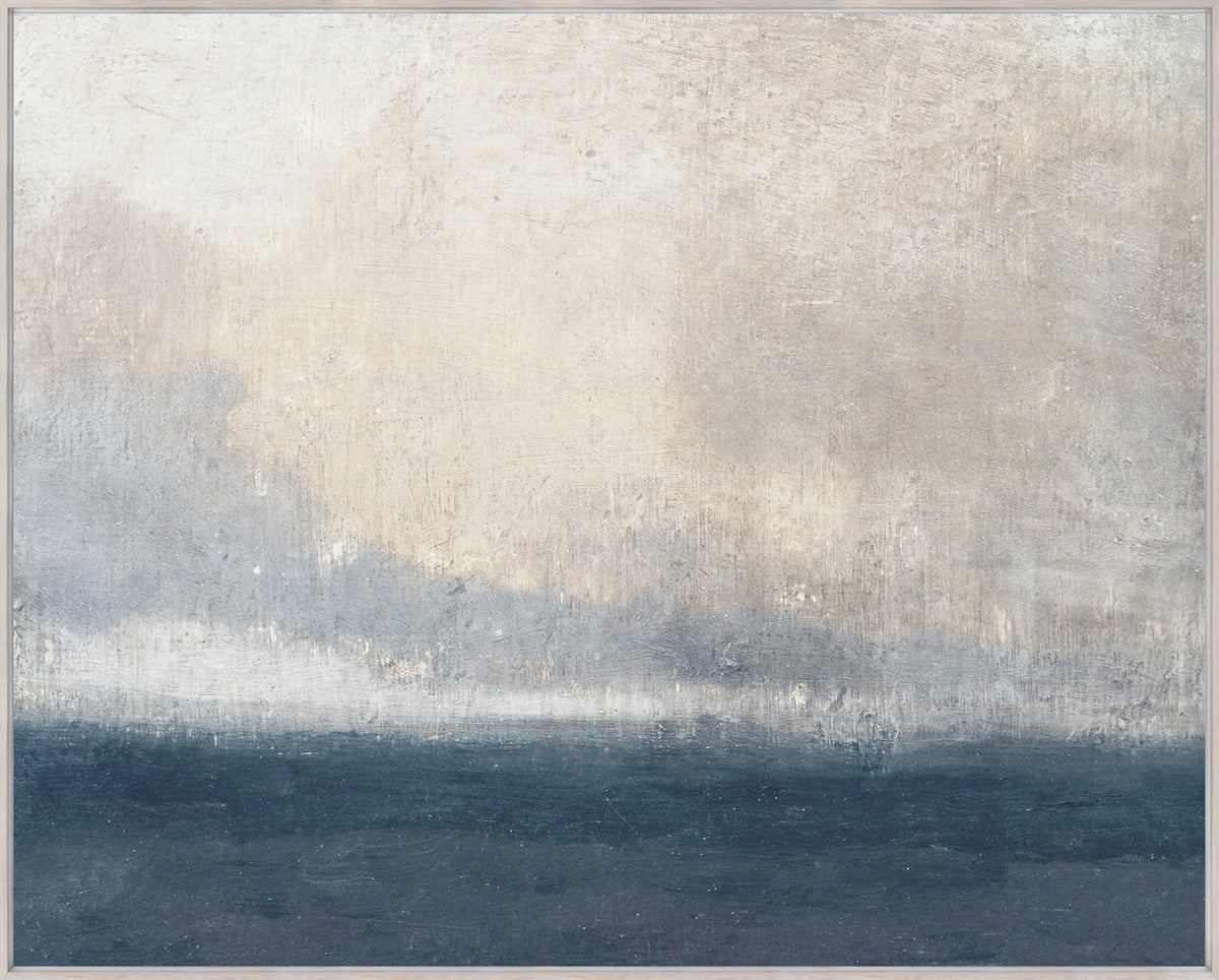 Turner – Seascape wall art featuring a soft, muted color palette with blues and grays.