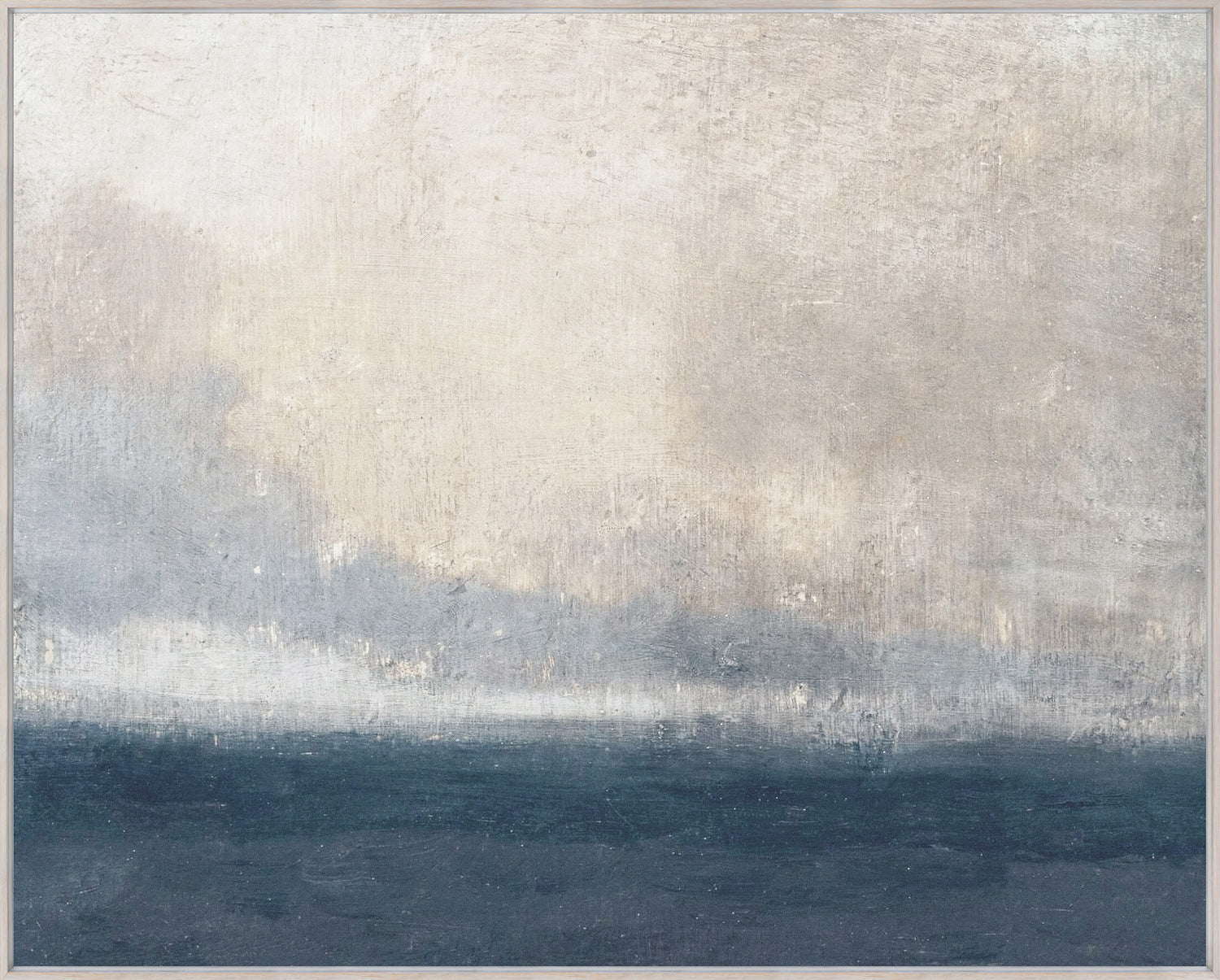 Turner – Seascape wall art featuring a soft, muted color palette with blues and grays.