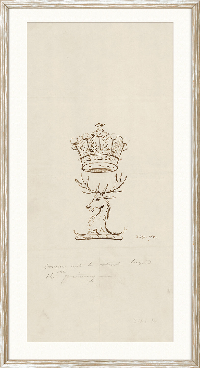 Collection 01 – Stag And Crown Crest wall art
