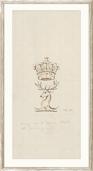 Collection 01 – Stag And Crown Crest wall art