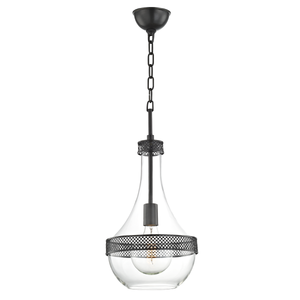 Hagen Pendant 10.5" in bronze shown from a second angle to highlight the shade shape and metal detail.