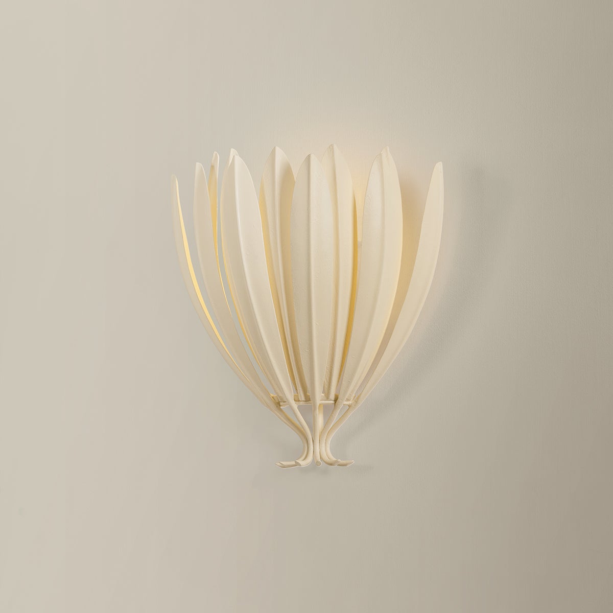 Whitfield Wall Sconce shown from the front to reveal the arm curve and shade silhouette.