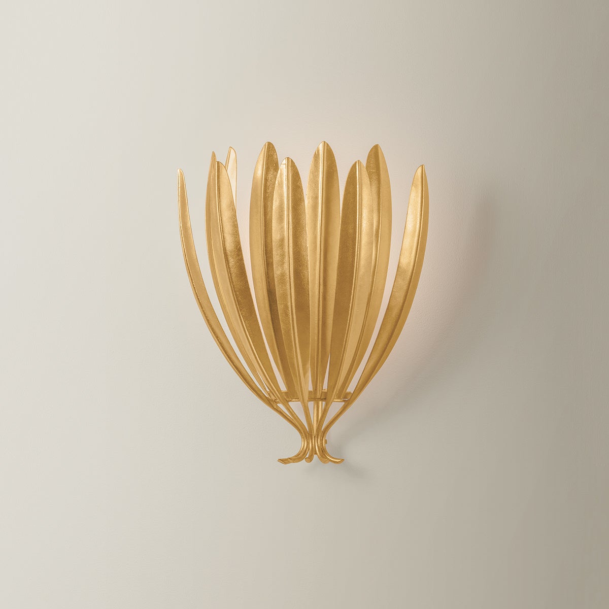 Close-up of the Whitfield Wall Sconce showing the arm curve and shade silhouette.