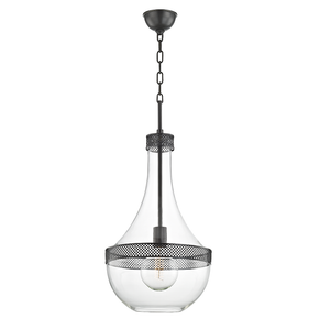 Hagen Pendant 14" in bronze shown from a second angle to highlight the shade shape and metal detail.