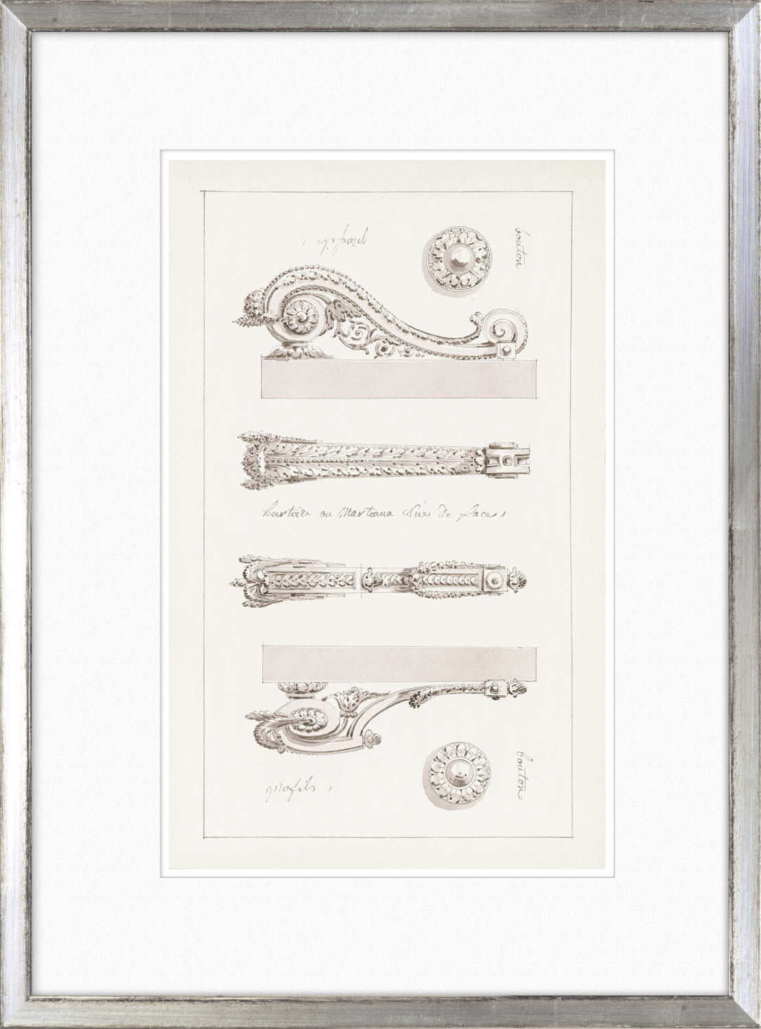 De Lalonde Design XIV wall art featuring intricate architectural details in black and white.