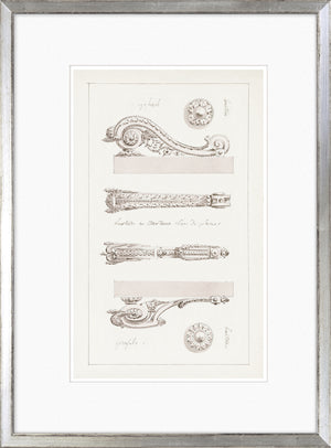 De Lalonde Design XIV wall art featuring intricate architectural details in black and white.
