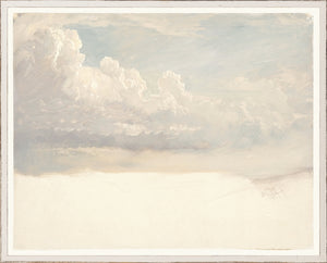 Collection 07 – Church Cloud Study I – 1871, soft pastel clouds against a light blue sky.