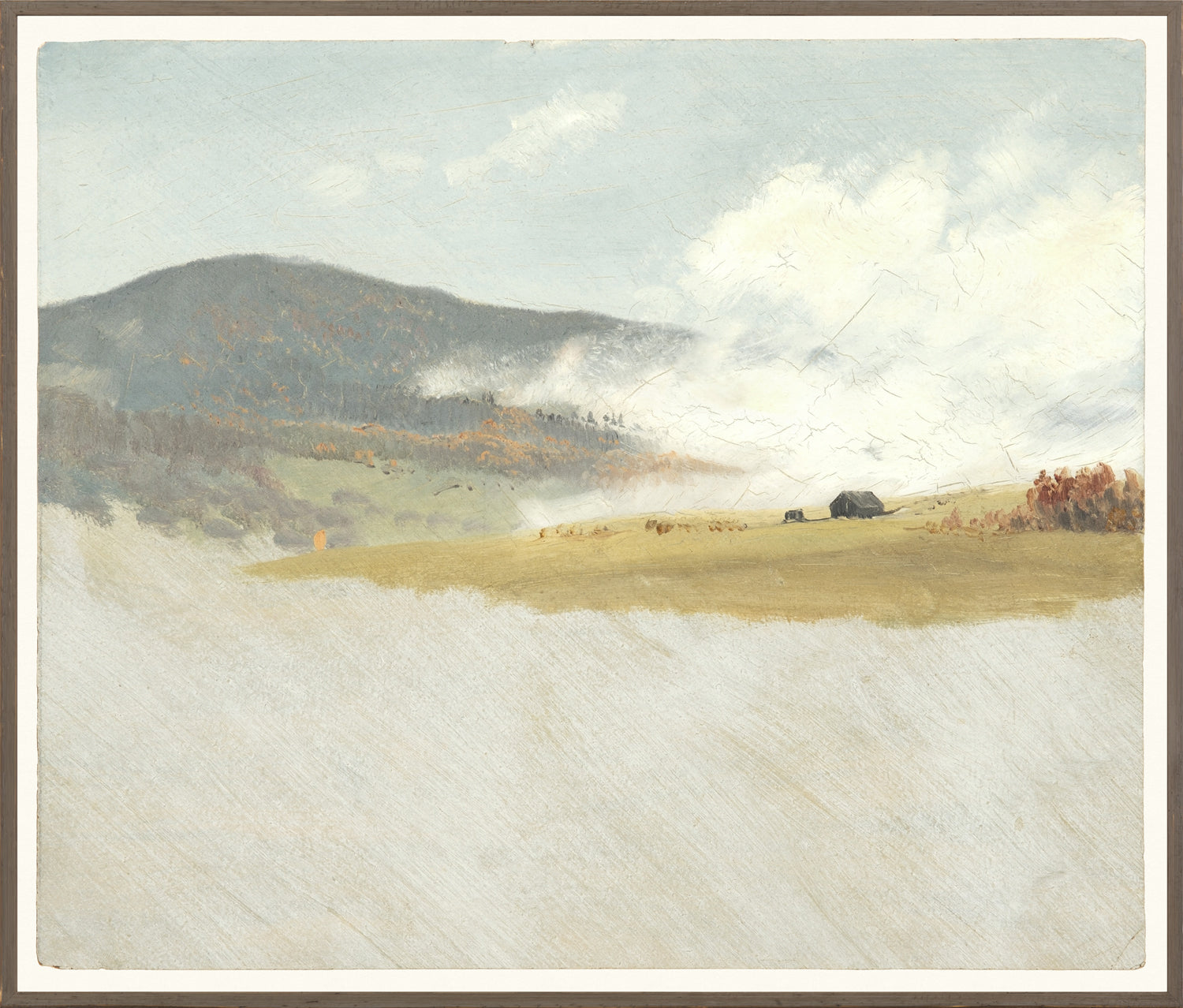Collection 07 – Church – Hilly Landscape – 1865-75, soft colors, rolling hills, cloudy sky