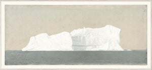 Collection 07 – Church – Floating Iceberg II wall art featuring a white iceberg against a muted background.