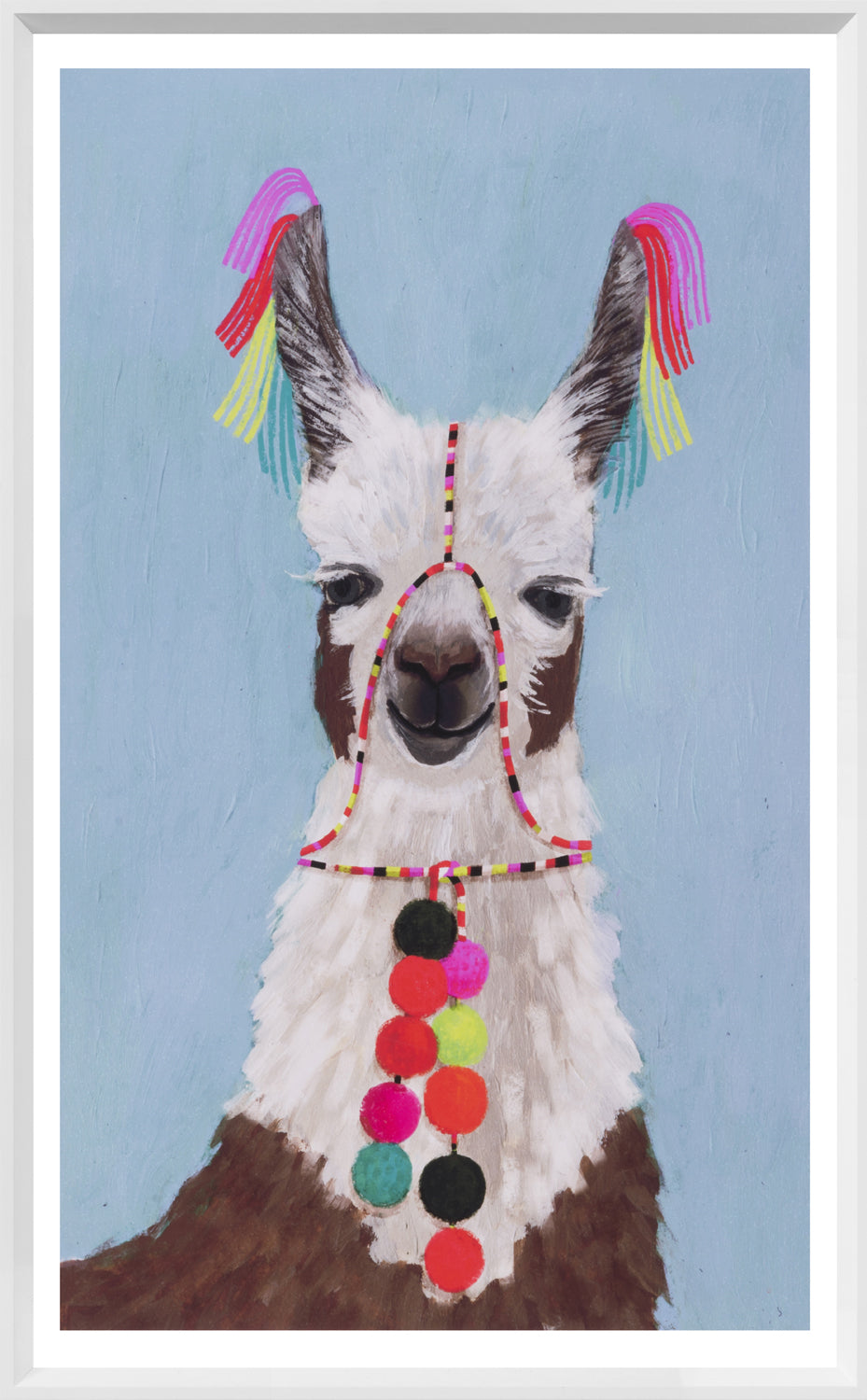Adorned Llama Trio Bundle — figurative fine art print in neutral tones at Laurie Yapp Home