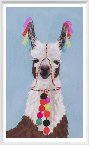Adorned Llama Trio Bundle — figurative fine art print in neutral tones at Laurie Yapp Home