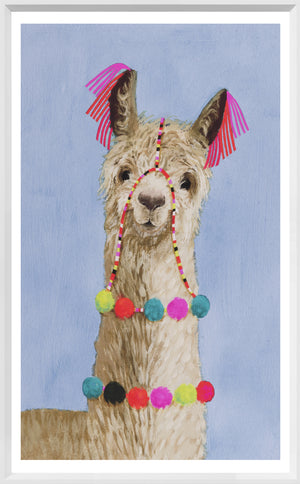 Adorned Llama Trio Bundle — figurative fine art print shown from another angle