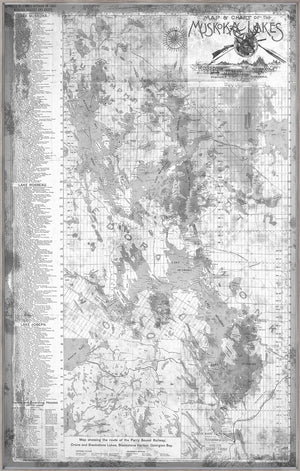 Muskoka Lakes – Grey wall art