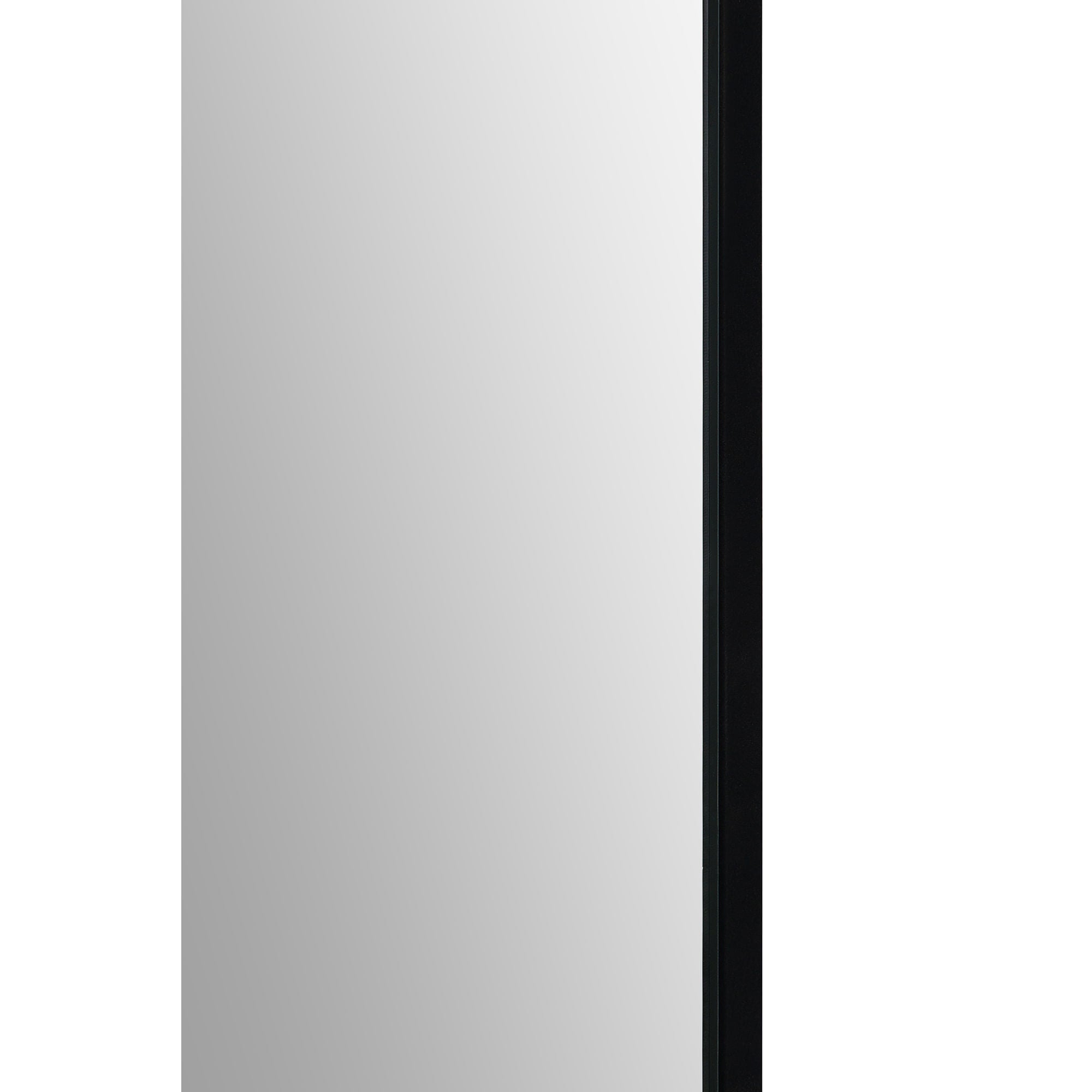 Reynolds mirror featuring a modern black frame, highlighting its clear reflection.