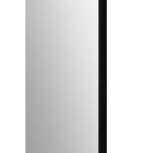Reynolds mirror featuring a modern black frame, highlighting its clear reflection.