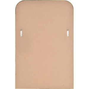 Back view of Merrimack mirror featuring a plain surface with mounting hardware.